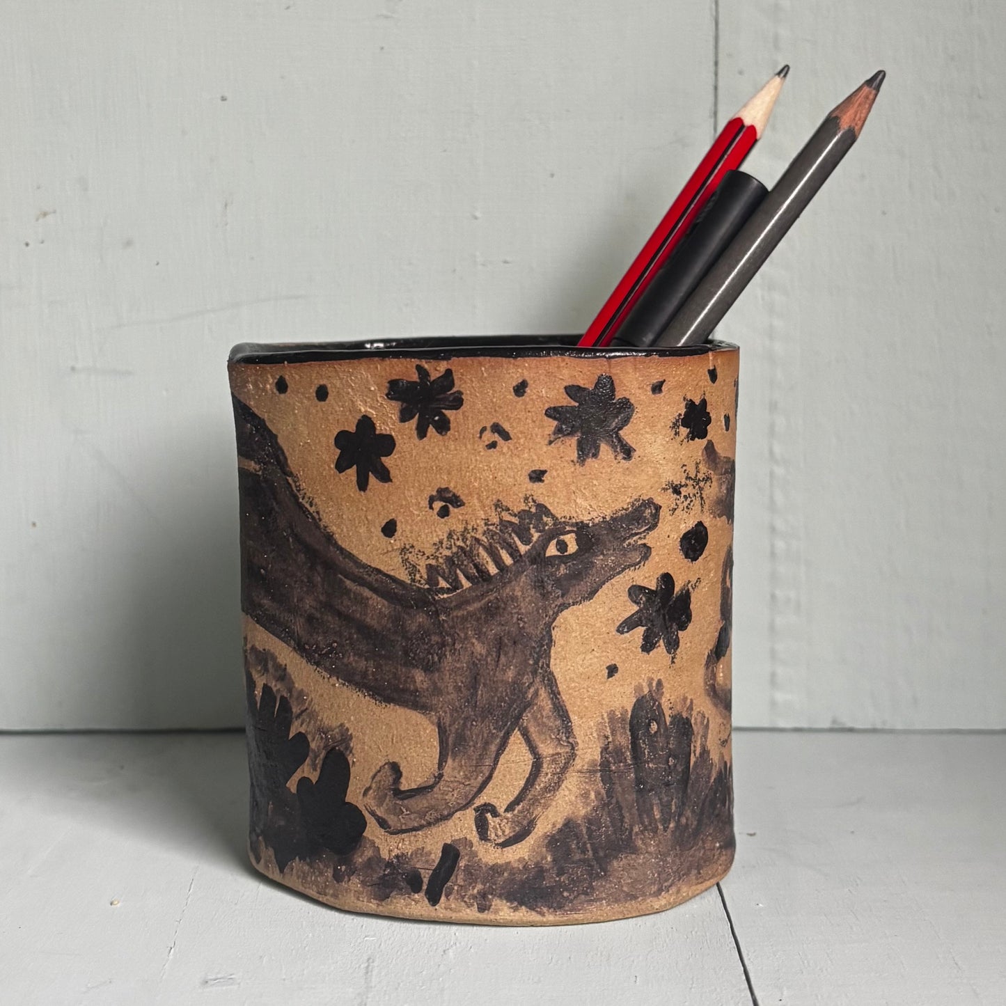 Wild horse dance pot/vase/vessel