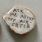 Badge - ceramic pin - ask me about my air fryer