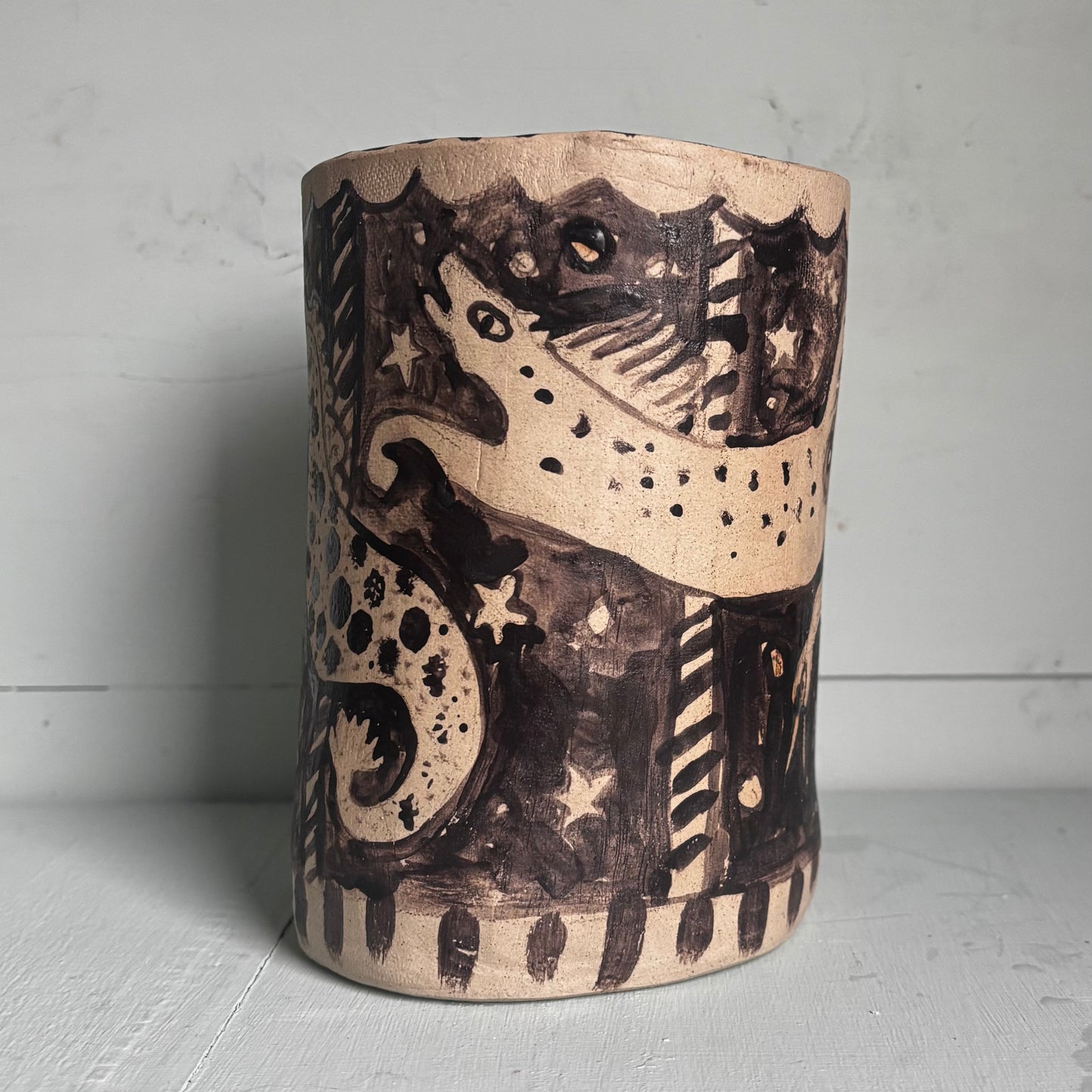 Animal Carousel vase/vessel