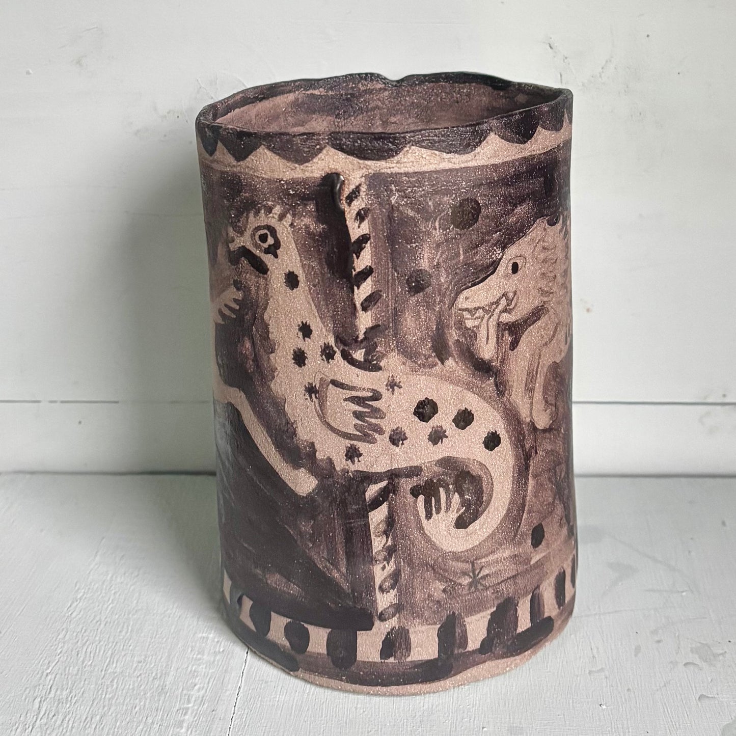 Animal Carousel vase/vessel
