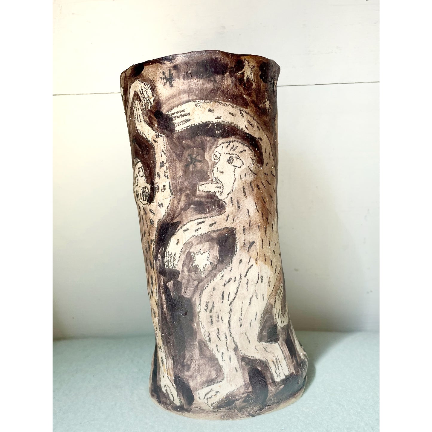 Shug Monkey vase/vessel