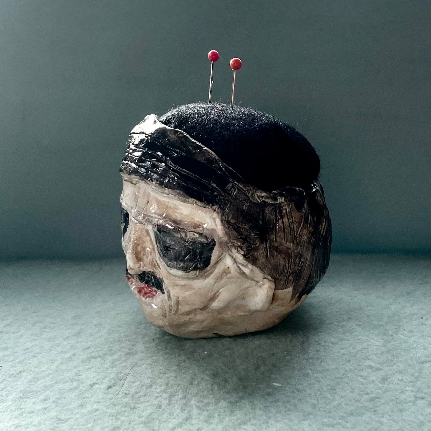 Nana’s man  Ceramic Pin Cushion