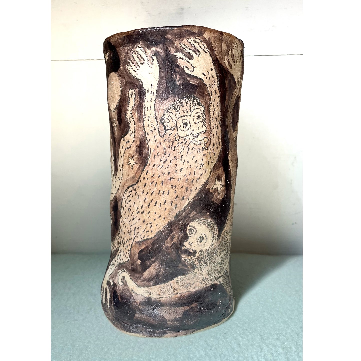 Shug Monkey vase/vessel