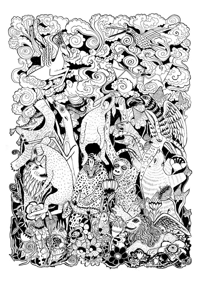 Jungle rave cotton rag (280gsm) A4) paper – Emily Tomasi